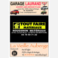 GARAGE LAURAND + TOUT FAIRE MATERIAUX + LA VIEILLE AUBERGE