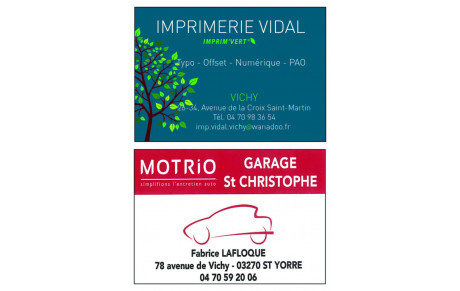 IMPRIMERIE VIDAL + GARAGE ST CHRISTOPHE